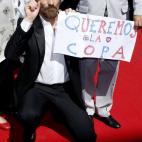 El actor Viggo Mortensen aprovechó la alfombra roja de la presentación de Le meraviglie para apoyar a los del San Lorenzo, que el próximo 24 de mayo jugarán contra el River Plate la final de la Copa Argentina.