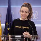 MADRID, SPAIN - MARCH 29: The spokeswoman of the CUP in Congress, Mireia Vehi, at a press conference prior to the Board of Spokespersons, at the Congress of Deputies, on 29 March, 2022 in Madrid, Spain. (Photo By Eduardo Parra/Europa Press via G...