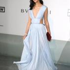 La modelo china Liu Wen, con un vestido de Vionnet.