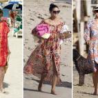 La duquesa de Alba no era precisamente una jovencita cuando comenzó a llevar caftanes ligeros y bolsos de paja a la playa. Igual que ella, famosas como Olivia Palermo y Naomi Watts también se atrevieron con este estilo relajado para la arena.