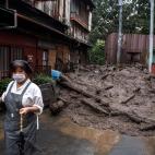 Las fuertes lluvias han provocado que el terreno cediera y se produjera el deslave este s&aacute;bado, 3 de julio, en la ciudad japonesa de Atami, a las afueras de Tokio.