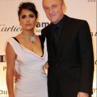 Con su marido, el empresario François-Henri Pinault, en Dubai