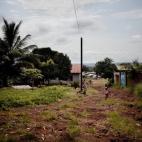 "Las personas contagiadas que viven en Coyah o en la base militar del KM 36 (en la foto) tienen que ser tratadas en el hospital de Donka en Conakry".