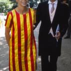 Con Pedro J. Ram&iacute;rez, en la boda de la infanta Cristina e I&ntilde;aki Urdangarin, celebrada&nbsp;el 4 de octubre de 1997 en Barcelona.
