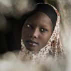 Retrato de Khadija Kaku tomado en su refugio familiar