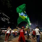 Las principales arterias de Sao Paulo se llenaron con seguidores de Lula festejando su regreso al poder.