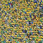 Vista general de aficionados brasileños (Photo by Francois Xavier Marit - Pool/Getty Images)