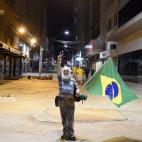 Un aficionado brasileño (Photo credit should read FRANCK FIFE/AFP/Getty Images)