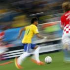 Neymar, contra Croacia (Photo credit should read ADRIAN DENNIS/AFP/Getty Images)