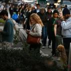 Votantes haciendo cola para votar en el Centro de la comunidad jud&iacute;a en Washington.&nbsp;
