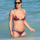 Actress Demi Moore during a vacation in Mexico on December 30, 2013.