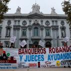 Manifestación ante el Tribunal Supremo en Madrid.
