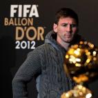 ZURICH, SWITZERLAND - JANUARY 07: Lionel Messi of Argentina attends the press conference with nominees for World Player of the Year and World Coach of the Year for Men's Football prior to the FIFA Ballon d'Or Gala 2013 at Congress House on Janu...