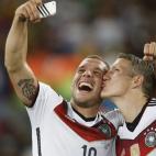 Los futbolistas alemanes tras alzarse ganadores del Mundial de Fútbol de Brasil, en julio.