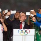 El presidente del Comité Olímpico Internacional en los Juegos Olímpicos de la Juventud, en agosto en China.