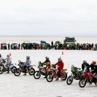 Imagen del noveno día del Rally Dakar en Uyuni (Bolivia).