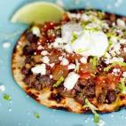 Get the Black Bean Tostada recipe by A Couple Cooks