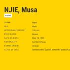 Ficha de Musa Njie