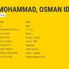 Ficha de Osman Mohammad