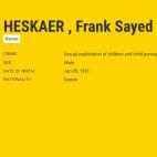 Ficha de Frank Sayed