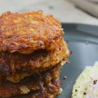 These sweet hash browns are made with onions, sweet potato and gluten-free flour. Get the recipe from The Fitchen here.