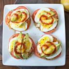 These tasty breakfast melts are made with cream cheese and a swirl of Sriracha. Get the recipe from Ellaphant Eats here.