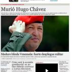 El diario argentino destaca que Venezuela está blindada tras la muerte de Chávez. "Mejoró la salud y la educación y elevó el nivel de vida de grandes sectores marginados. Eso le ganó el respeto popular y le permitió mantenerse en el poder...
