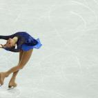Russia's Julia Lipnitskaia performs in the Women's Figure Skating Team Short Program at the Iceberg Skating Palace during the 2014 Sochi Winter Olympics on February 8, 2014. AFP PHOTO / ADRIAN DENNIS (Photo credit should read ADRIAN DE...