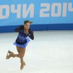 Russia's Julia Lipnitskaia performs in the Women's Figure Skating Team Short Program at the Iceberg Skating Palace during the 2014 Sochi Winter Olympics on February 8, 2014. AFP PHOTO / ADRIAN DENNIS (Photo credit should read ADRIAN ...