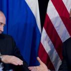 Los presidentes Vladimir Putin, de Rusia, a la izquierda, y Barack Obama, de Estados unidos. Queda esperar.