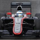 Alonso estrenó su nuevo McLaren - Honda el pasado 1 de febrero en Jerez, completando solo seis vueltas por problemas eléctricos.