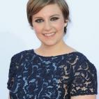 Lena Dunham arrives at the 64th Primetime Emmy Awards on Sept. 23, 2012, at the Nokia Theatre in Los Angeles.