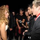 NEW YORK, NY - AUGUST 25: (EXCLUSIVE COVERAGE) Lady Gaga and One Direction attend the 2013 MTV Video Music Awards at the Barclays Center on August 25, 2013 in the Brooklyn borough of New York City. (Photo by Kevin Mazur/WireImage for MTV)