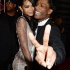 NEW YORK, NY - AUGUST 25: Chanel Iman (L) and ASAP Rocky attend the 2013 MTV Video Music Awards at the Barclays Center on August 25, 2013 in the Brooklyn borough of New York City. (Photo by Jeff Kravitz/FilmMagic for MTV)