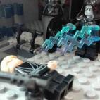 Enfrentamiento final de El retorno del jedi: el Emperador electrocuta a Luke Skywalker mientras Vader observa, segundos antes de su reconversión al lado luminoso de la Fuerza. "Esta escena no estaba en el set original, la compuse yo", revela Alomar.
