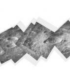 Al Worden, panorámica del cráter Pasteur en la cara oculta de la Luna, Revolution 37, Apollo 15, agosto de 1971