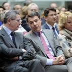 En la imagen, Gallardón junto al presidente de la Comunidad de Madrid, Ignacio González, y la presidenta del PP madrileño, Esperanza Aguirre, en la conmemoración del estatuto de autonomía de Madrid, en febrero de 2013.