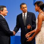 Con los Obama, en el G20 de Pittsburgh (2009).