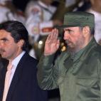 Fidel Castro y José María Aznar en La Habana (Cuba), el 14 de noviembre de 1999, durante la Cumbre Iberoamericana. 