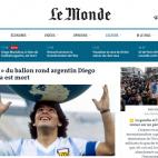 Le Monde despide al "dios del balón"