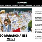El HuffPost Francia despide a Maradona.