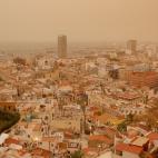 La concentración de polvo en suspensión en Alicante.