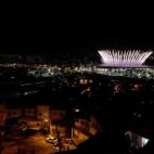 Esta es una de las imágenes que mostraban el contraste de los Juegos Olímpicos de Río de Janeiro.