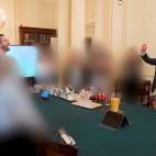 A view shows cabinet room in 10 Downing Street during British Prime Minister Boris Johnson's birthday, in London, Britain June 19, 2020 in this picture obtained from civil servant Sue Gray's report published on May 25, 2022. Sue Gray Report /...