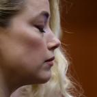 Amber Heard durante el veredicto.