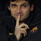 Foto de archivo del 5 de mayo de 2012 del entonces asistente técnico del Barcelona, Tito Vilanova. Vilanova está enfermo y algunos medios españoles reportan que tuvo una recaída de un tumor que lo afectó el año pasado, se reportó el miér...