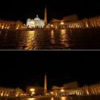 La Basílica de San Pedro del Vaticano, antes y después.