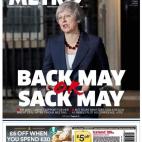 Metro pone el foco en los rumores que corren sobre una moci&oacute;n de confianza planeada por diputados conservadores contra la primera ministra, que &quot;teme que sus ministros dimitan&quot;.