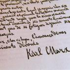 Carta de Marx, datada en 1867, a su editor en Francia.