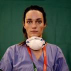 Martina Papponetti, enfermera del hospital Humanitas Gavazzeni de Bergamo, en primera l&iacute;nea de la pandemia.&nbsp;